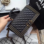 Chanel new original single bag black - 5