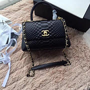 Chanel original snake skin black - 1