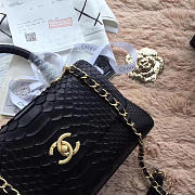 Chanel original snake skin black - 4