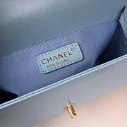 Chanel sheepskin classic rhombic hot mom explosion blue | A67086 - 4
