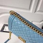 Chanel sheepskin classic rhombic hot mom explosion blue | A67086 - 5
