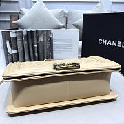 Chanel sheepskin classic rhombic hot mom explosion apricot bronze hardware | 67086  - 6