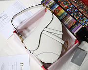Dior saddle bag white 25 cm - 1