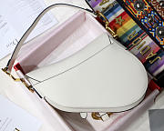Dior saddle bag white 25 cm - 4