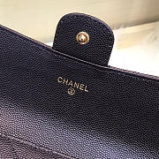 Chanel classic cf long lychee purse v black - 6
