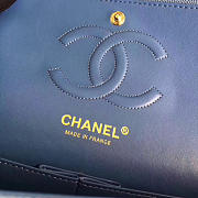 Chanel Classic Chevron Flap Bag Light Blue 25cm  - 4