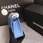 Chanel Classic Chevron Flap Bag Light Blue 25cm  - 2