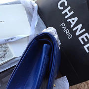 Chanel Classic Chevron Flap Bag Dark Blue 25cm  - 6