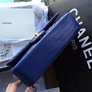 Chanel Classic Chevron Flap Bag Dark Blue 25cm  - 3