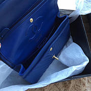 Chanel Classic Chevron Flap Bag Dark Blue 25cm  - 2