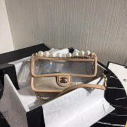 CohotBag chanel transparent pvc pearl sandbags pink - 1