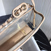 CohotBag chanel transparent pvc pearl sandbags pink - 6