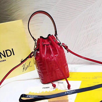 Fendi mini handbag shoulder bag red