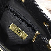 Chanel new drawstring bucket bag black - 3