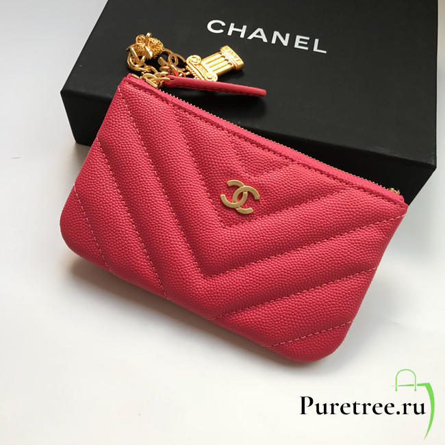 Chanel wallet 82365 red - 1
