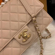 Chanel classic rhomboid cover bag beige - 5