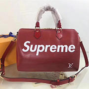 louis vuitton supreme handbag red m40432 - 1