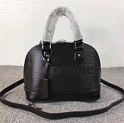 louis vuitton supreme domed satchel black m40301 - 1