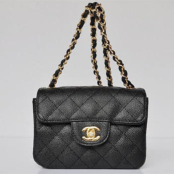 chanel caviar leather flap bag with gold hardware black CohotBag