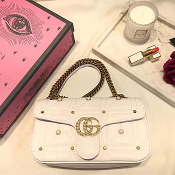 Gucci Marmont White Bag | 2642