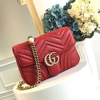 gucci marmont bag red CohotBag 2639