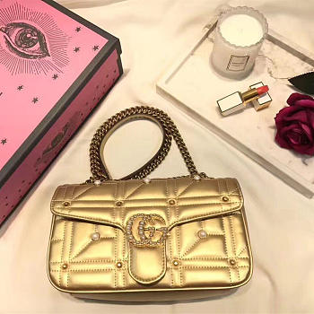 Gucci marmont bag gold | 2636