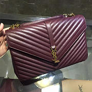 ysl gold monogram college wine red CohotBag 5094 - 1