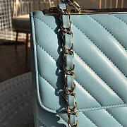 Chanel Trendy CC Light Blue Flap Bag size 25 x 18 x 7 cm - 2