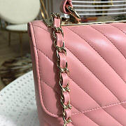 Chanel Trendy CC Pink Flap Bag size 25 x 18 x 7 cm - 6