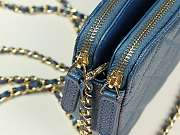 Chanel 2019 new chain bag dark blue - 3
