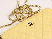 Chanel 2019 new chain bag yellow - 6
