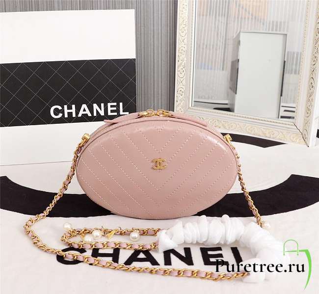 Chanel whole cowhide pink - 1