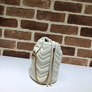 CohotBag gucci white gg marmont gold vuckle leather - 3