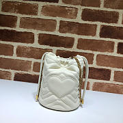 CohotBag gucci white gg marmont gold vuckle leather - 2