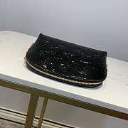 LV black cosmetic bag embossed leather - 4