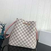 LV neonoe handbag monogram canvas calfskin bucket bag - 2