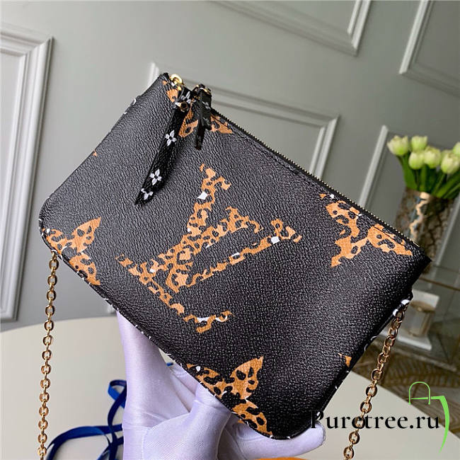 LV pochette double zip chain bag m67874 - 1