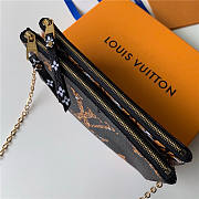 LV pochette double zip chain bag m67874 - 5