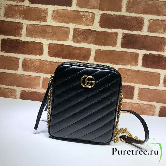 Gucci shoulder bag chain bag black - 1