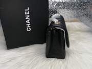 Chanel Mini Caviar Leather Flap Bag Black & Gold Metal 20 cm - 2
