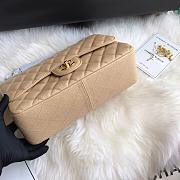 Chanel caviar leather flap bag gold/silver 30cm beige - 2