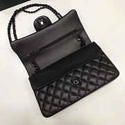 Chanel caviar lambskin leather flap bag black 25cm - 2