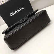 Chanel caviar lambskin leather flap bag black 25cm - 3