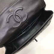 Chanel caviar lambskin leather flap bag black 25cm - 6