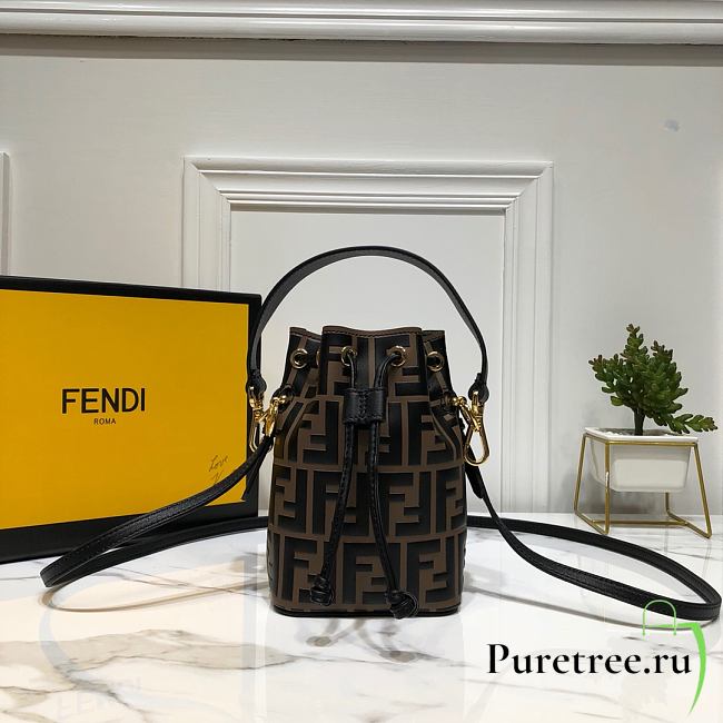 fendi mon tresor mini brown