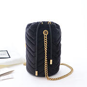 CohotBag gucci black gg marmont gold vuckle leather - 2