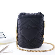 CohotBag gucci black gg marmont gold vuckle leather - 4