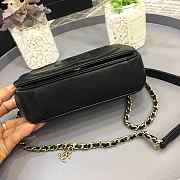 Chanel new sheepskin small square bag black - 6