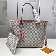 Louis Vuitton Neverfull MM Damier Pink | 3767 - 1