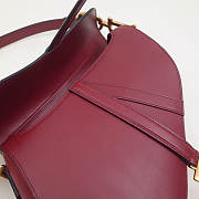 Dior saddle bag original leather rose red | M0446 - 3